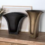 Nola Vase - Floral Bronze and Brass - Set of 2 - Metal