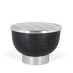 Palermo Grey Metal - Round Large Storage Coffee Table