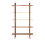 Gorizia Shelving Unit - Natural Acacia Wood - Open