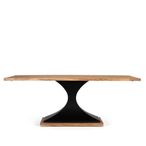 Raya Dining Table - Acacia Wood - 8 Seater - 200cm - Pedestal