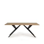 Bergamo Dining Table - Solid Acacia Wood - 6 Seater - Sizes Available