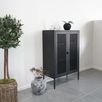 Melbourne Cabinet - 2 Door - Black Metal