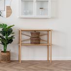 Manaus Console Table - Shelf - Natural - Bamboo