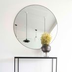 Jersey Mirror - Round - Wall - Black - 100cm x 100cm