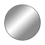 Jersey Mirror - Round - Wall - Black - 80cm x 80cm