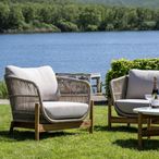 Terracina Garden Lounge Chair - Beige Rope