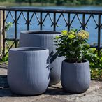 Stanbury Fiberclay Pots - Grey - Set of 3