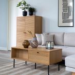 Kyoto Coffee Table - 2 Drawer - Oak