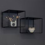 Vita Wall Shelf - Black Melamine