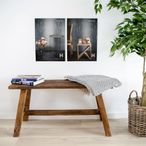 Barcelona Garden Bench - Large - Natural - Teak Wood