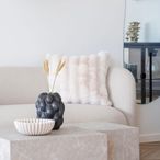 Galena Cushion - Fabric - White