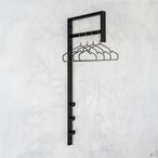 Trento Clothes Rack - Black Metal