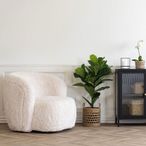 Setubal Lounge Chair - Off White - Fur