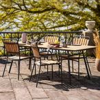 Cleveland Garden Dining Table - 10 Seater - 220cm - Teak Wood - Natural