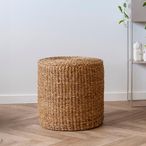 Rivera Pouf - Round - Natural Seagrass