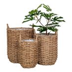 Huelva Basket - Natural - Seagrass - Set of 3