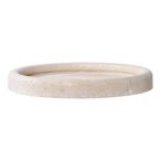 Tray - Round - Travertine - Beige