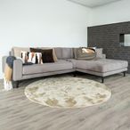 Lido Lounge Sofa - Olive Green - Fabric - Black Legs - LHF