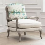 Wilderness Florence Armchair - Stone and Topaz - Printed