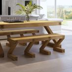 Z Designer Dining Bench - Large - Oak