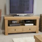 Bordeaux TV Unit - 2 Drawer - Oak