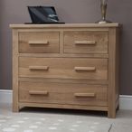 Opus Chest of Drawers - 2+2 Drawer - Oak