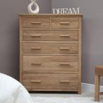 Opus Chest of Drawers - 4+2 Drawer - Jumbo - Oak