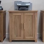 Opus Printer Cabinet - 2 Door - Oak