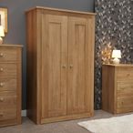 Torino Wardrobe - 2 Door - Oak