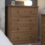 Torino Chest of Drawers - 3+2 Drawer - Wide - Oak