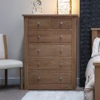 Torino Chest of Drawers - 4+2 Drawer - Oak