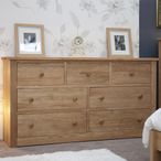 Torino Chest of Drawers - 4+3 Drawer - Deep - Oak
