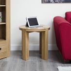 Trend Lamp Table - Round - Oak