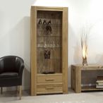 Trend Bookcase - 2 Drawer - Tall - Oak