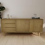 Scandic Sideboard - 2 Door - Medium - 135cm - Oak