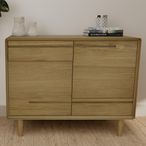 Scandic Sideboard - 2 Door - Small - 90cm - Oak