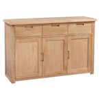 Moderna Sideboard - 3 Door - Medium - 130cm - Oak