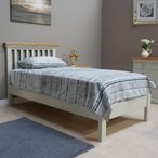 Cotswold Bed - Slatted - Oak and Painted - Sizes Available