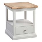 Cotswold Lamp Table - 1 Drawer - Oak and Painted