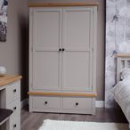 Diamond Painted Wardrobe - 2 Door - 2 Drawer