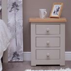 Diamond Painted Bedside Cabinet - 3 Drawer
