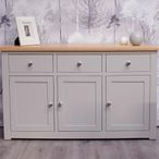 Diamond Painted Sideboard - 3 Door - Medium - 137cm