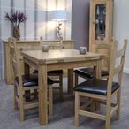 Elegance Extending Dining Table - 4-6 Seater - 90cm-150cm - Oak