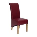 Richmond Dining Chair - Set of 2 - Matt Ruby Bonded Leather