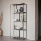 Brooks Shelving Unit - Mottled Black Metal - Tall