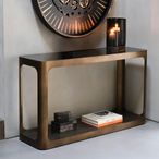 Thorpe Console Table - Bronze Glass and Metal