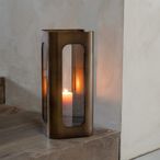 Thorpe Hurricane - Bronze Glass and Metal - Medium