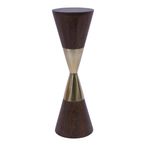 Amalfi Cocktail Table - Dark Wood - Round