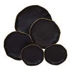 Arlow Wall Art - 5 Disc - Black Metal