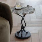 Lily Pad Side Table - Antique Brass - Leaf